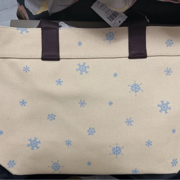 Coach X Peanuts Snoopy & Woodstock Ice Christmas Lights Tote Canvas - Picture 4 of 7